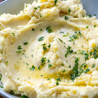 Creamy Red Mashed Potatoes - Full Pan